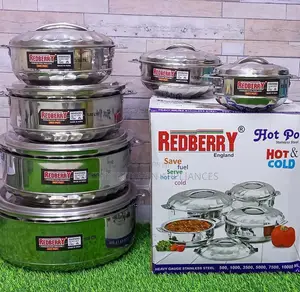 Signatures 6PC Sets Heavy Gauge Hot Pots Serving Dishes