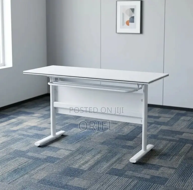 Office Table : White Folding Classroom Training Table