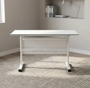 Office Table : White Folding Classroom Training Table