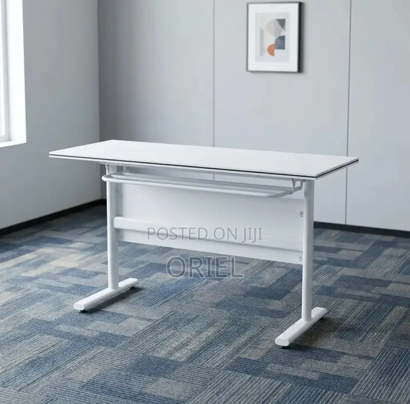 Office Table : White Folding Classroom Training Table