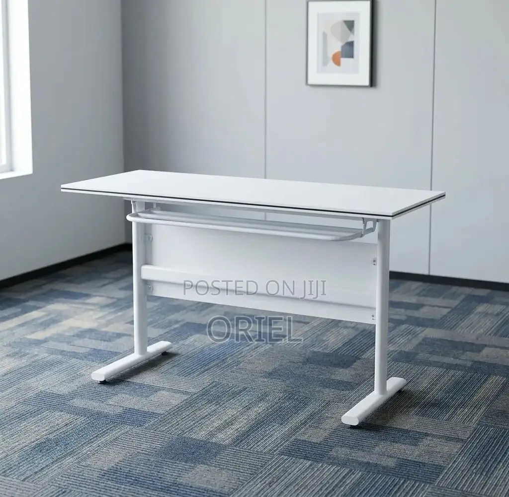 Office Table : White Folding Classroom Training Table