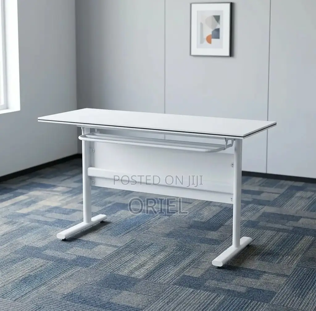 Office Table : White Folding Classroom Training Table