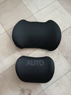 Black Car Lumbar Pillows | Back Support Cushion for Car Seats