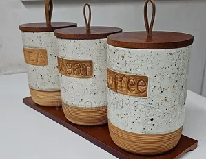 800ML Sealed White Black Dots Ceramic Jar