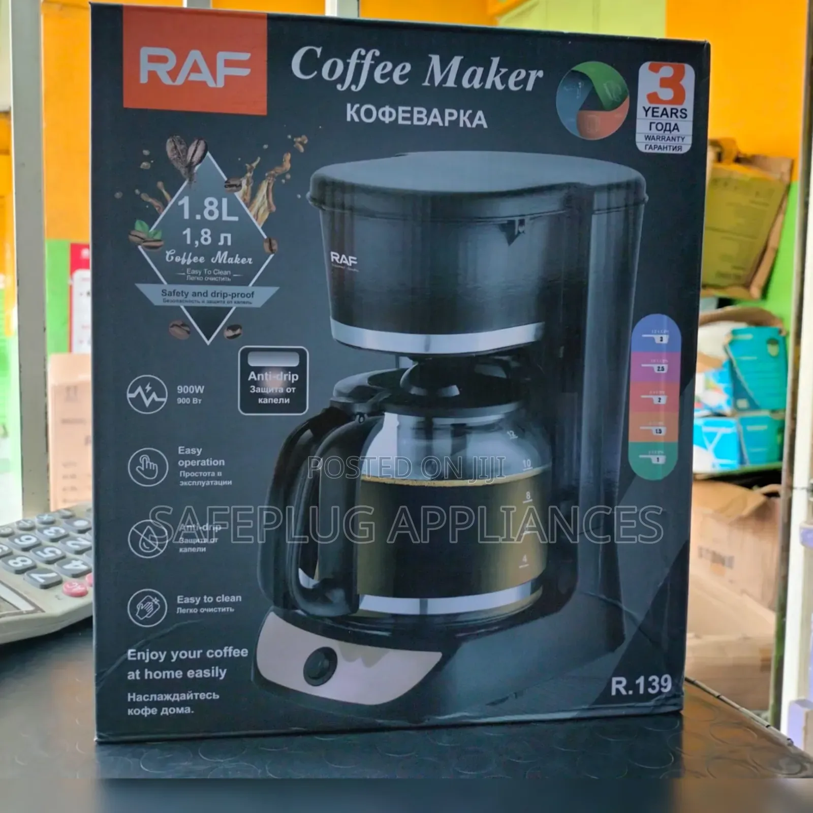 RAF Electric Coffee Maker – Compact Home Coffee Machine