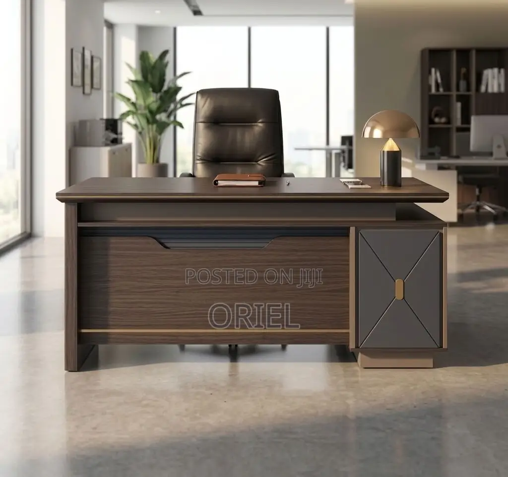 Office Desk : Large L-Shaped Executive Office Desk 2M