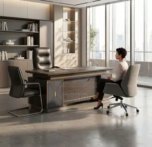 Office Desk : Large L-Shaped Executive Office Desk 2M