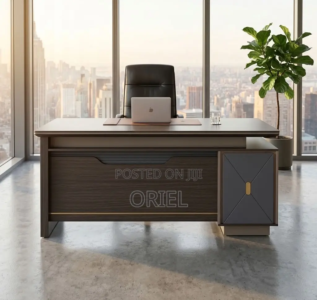 Office Desk : Large L-Shaped Executive Office Desk 2M