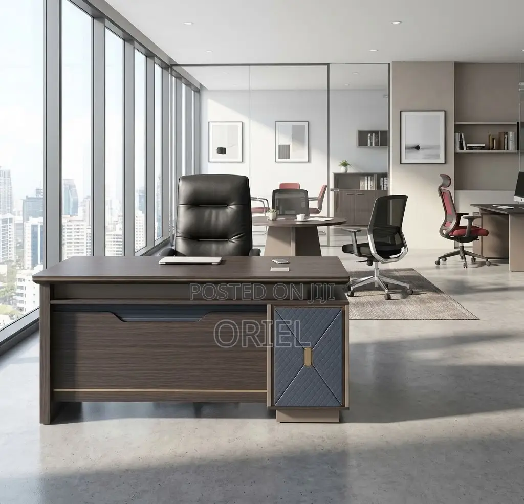 Office Desk : Large L-Shaped Executive Office Desk 2M