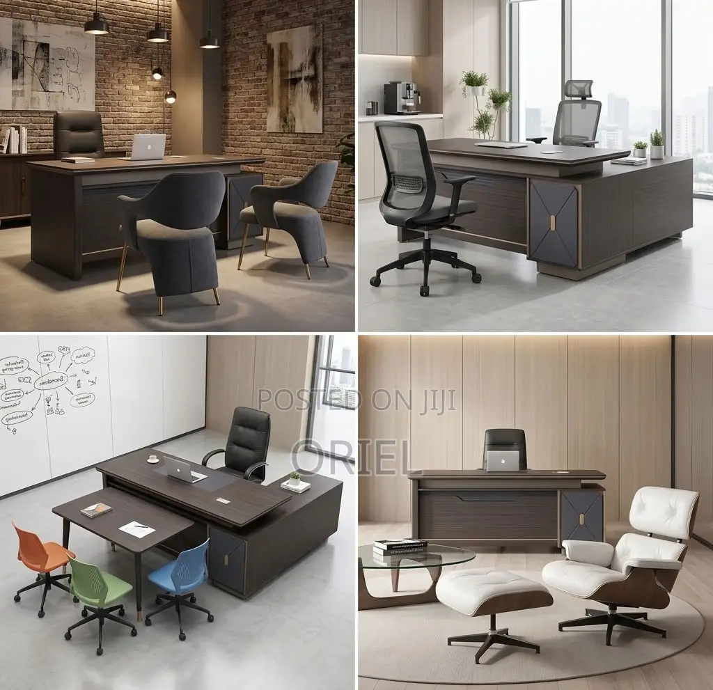 Office Desk : Large L-Shaped Executive Office Desk 2M