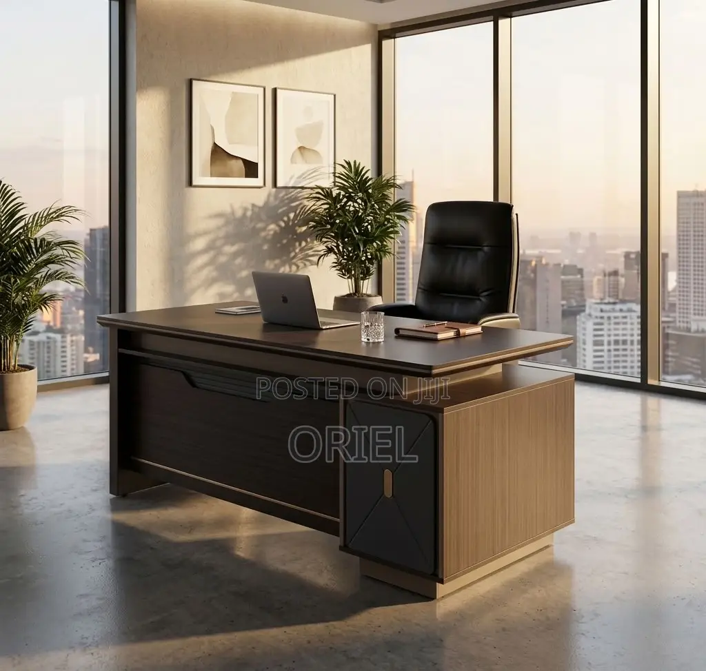 Office Desk : Large L-Shaped Executive Office Desk 2M