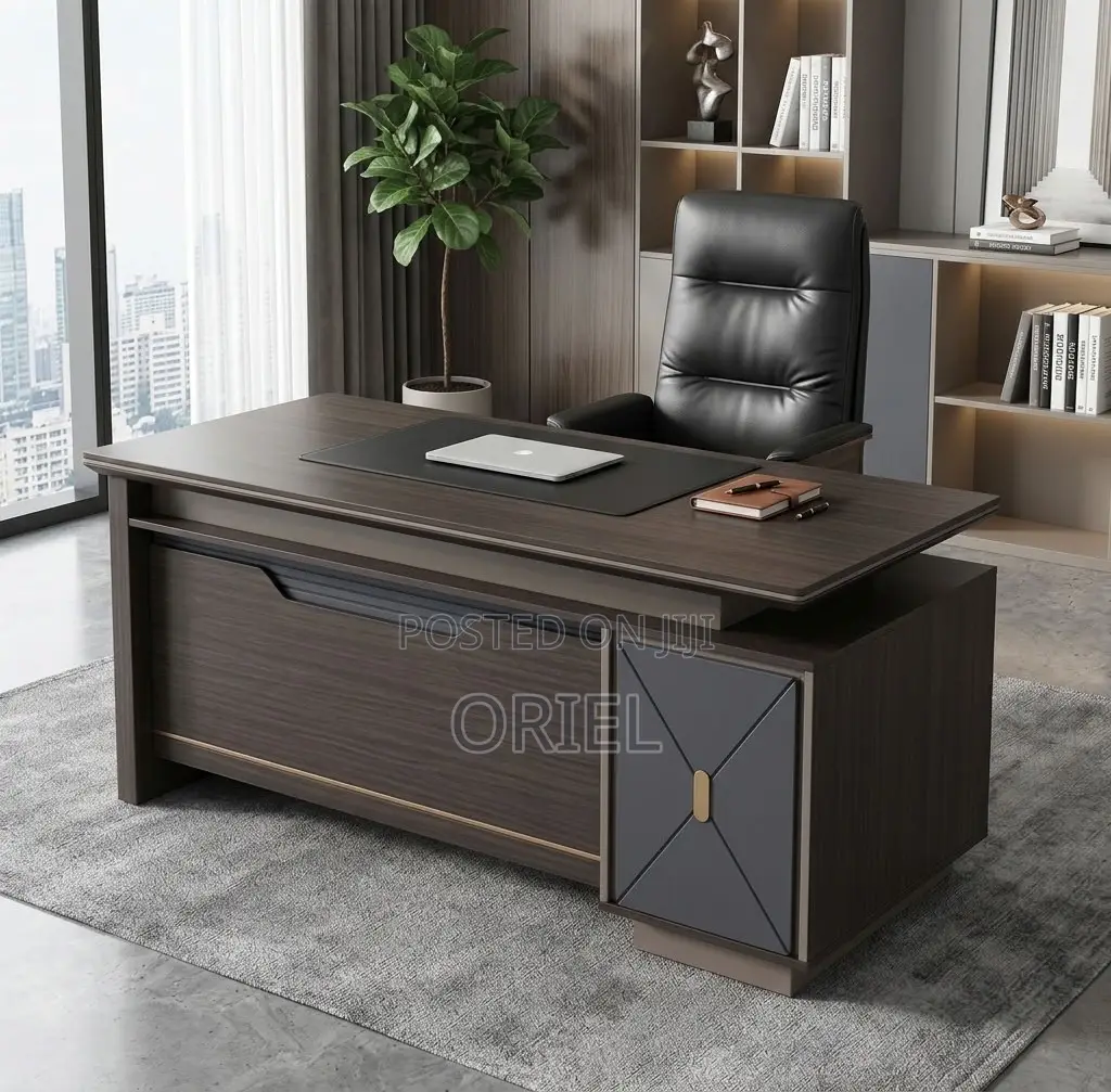 Office Desk : Large L-Shaped Executive Office Desk 2M