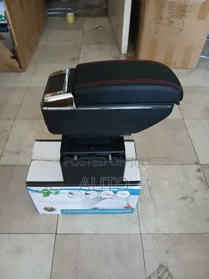 Black Car Armrest With 7 USB Ports | USB Charging Console
