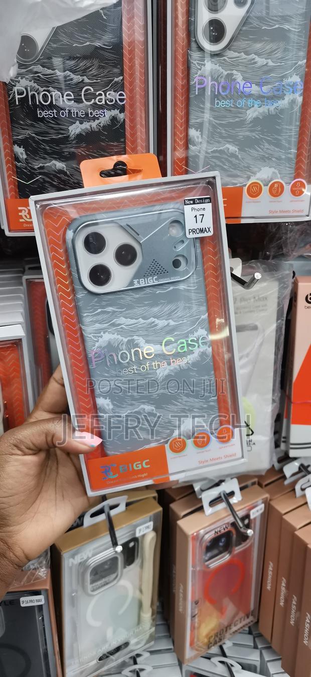 Ocean Wave-Patterned Metal Camera Case Designed for iPhone 17 Pro Max - main view