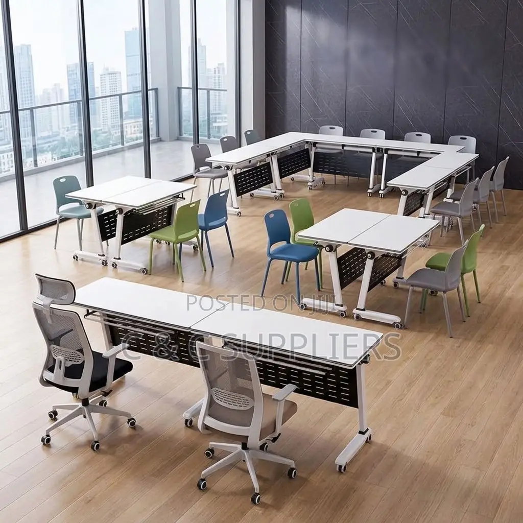Modern Folding Movable Training Table