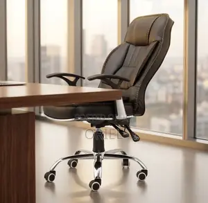 Office Chair : Generic Black Leather Chair