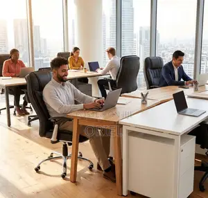 Office Chair : Generic Black Leather Chair