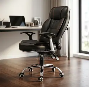 Office Chair : Generic Black Leather Chair