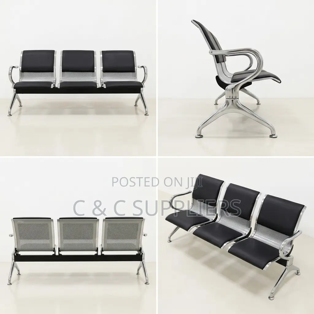 3-Seater Linked Waiting Bench