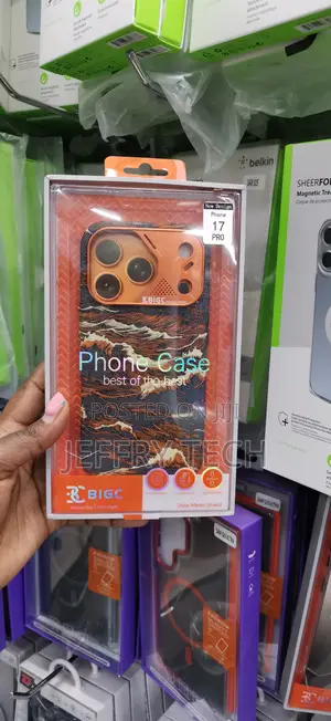 BIGC Waves Carbon Case for the iPhone 17 Pro Sea Wave an Orange