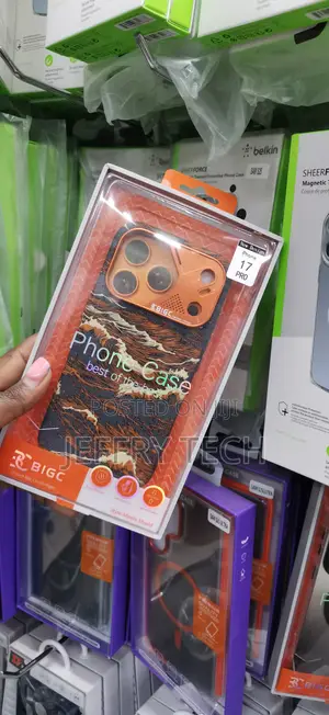 BIGC Waves Carbon Case for the iPhone 17 Pro Sea Wave an Orange