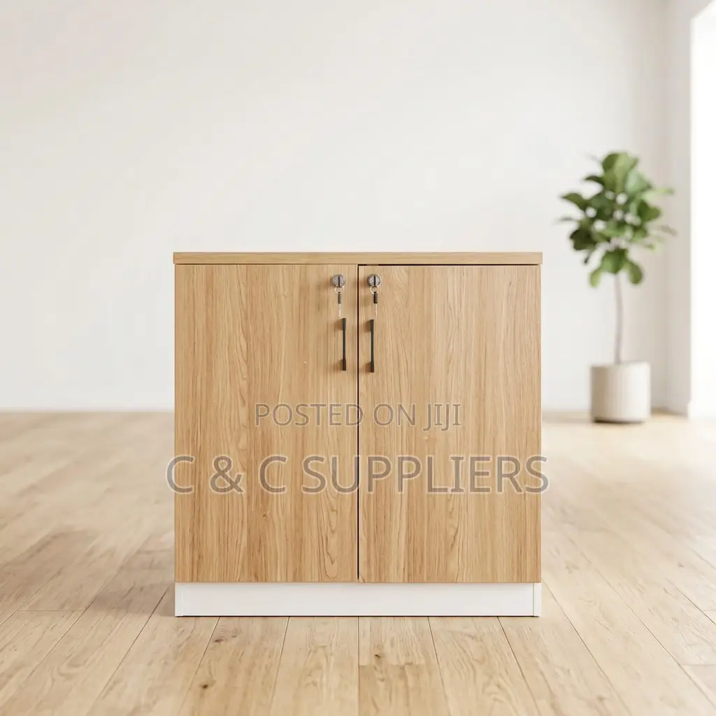 2-Door Cherry Brown Filling Cabinet.