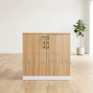 2-Door Cherry Brown Filling Cabinet.