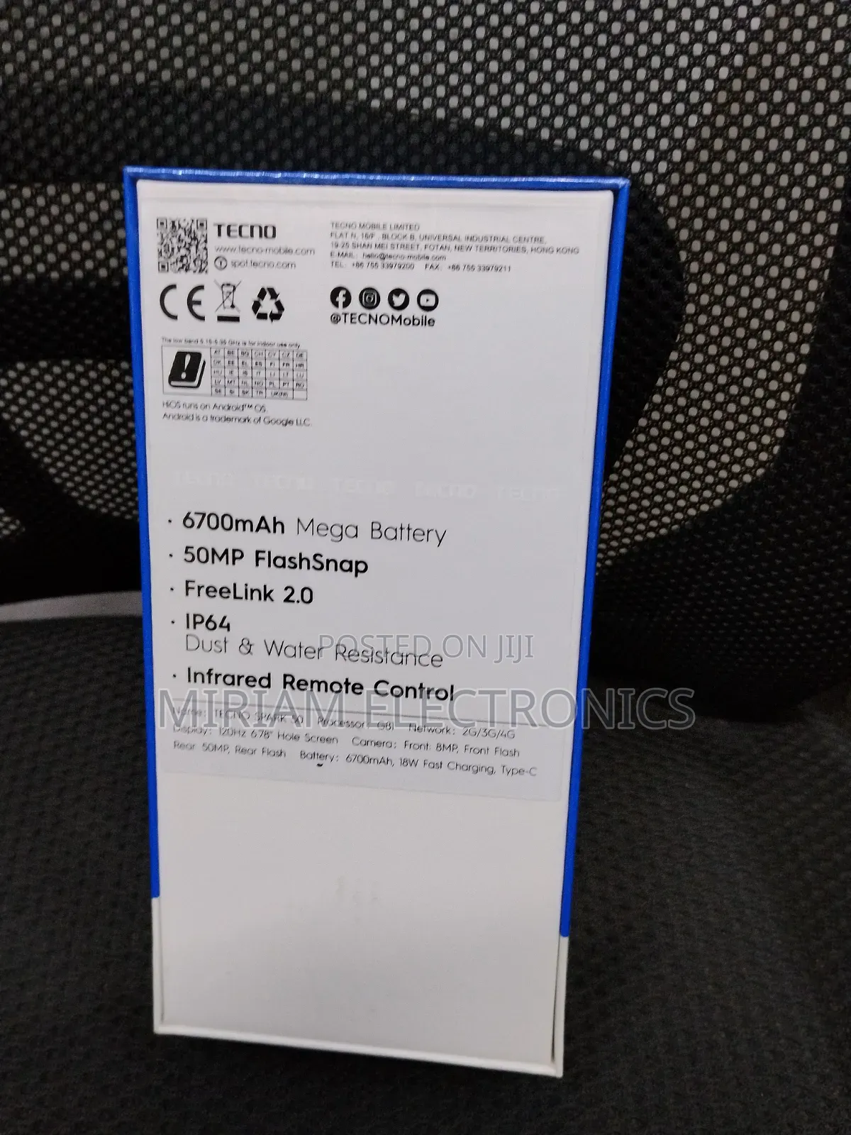 New Tecno Spark 50 128 GB Black