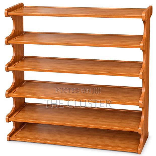 Bamboo Shoe Rack 6 Layers - thumbnail 2