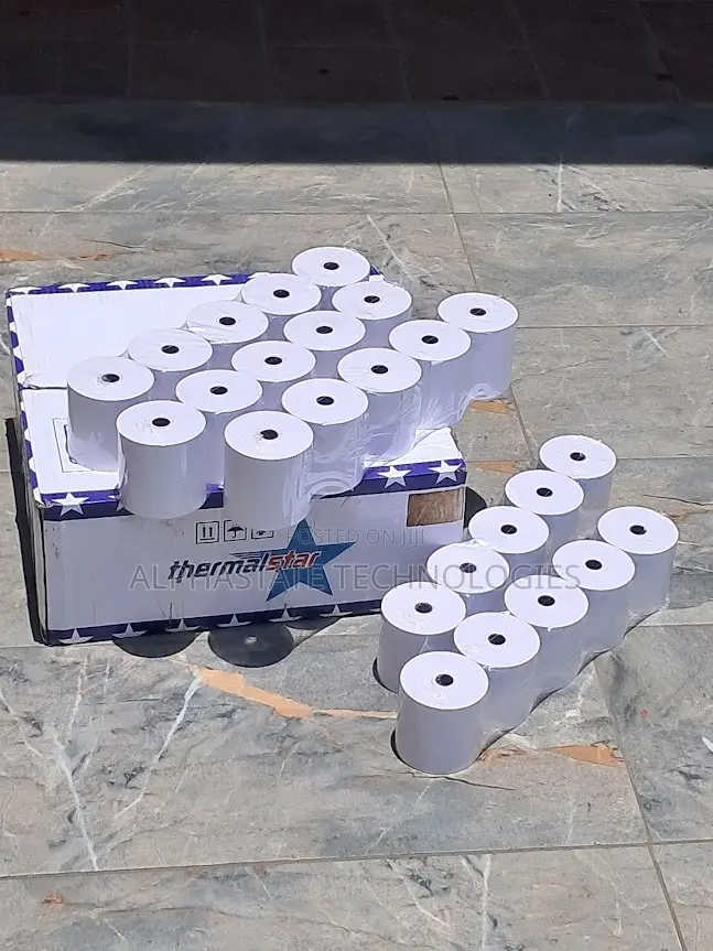 80mm Thermal Receipt Rolls – 50 Pieces