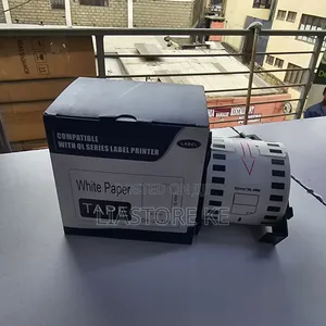 62mm White Thermal Label Tape 30.48m <dk 22205 Compatible >