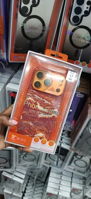 Orange-Toned Ocean Wave Case by BIGC Packaged for the iPhone 17 Pro