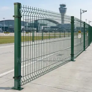 Green Powder Coated Clearview Fence