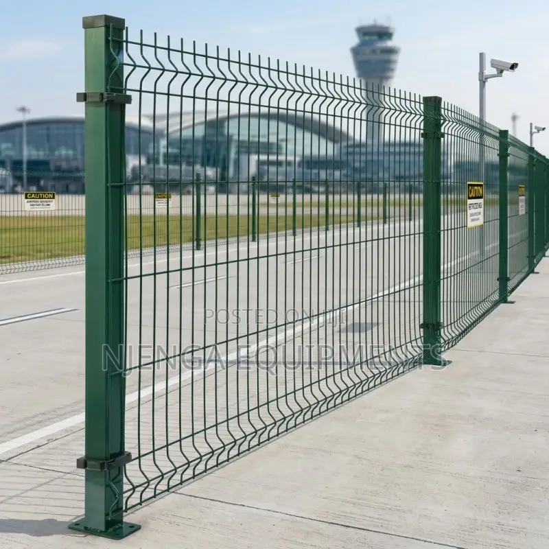 Green Powder Coated Clearview Fence
