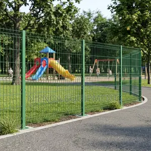 Green Powder Coated Clearview Fence