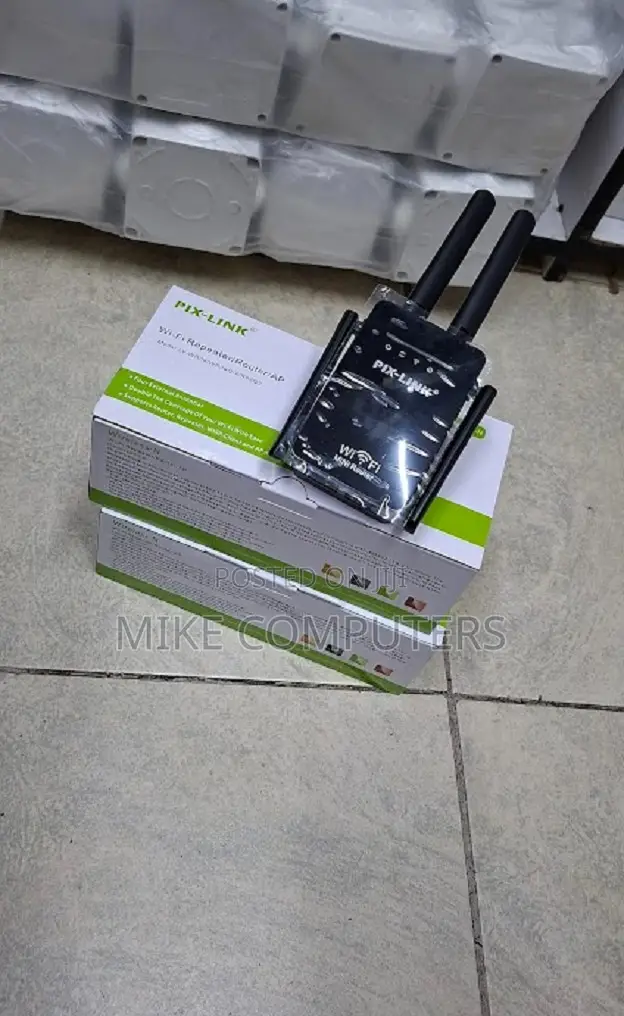 Pixlink 4 Antenna Wifi Repeater Extender Booster Range