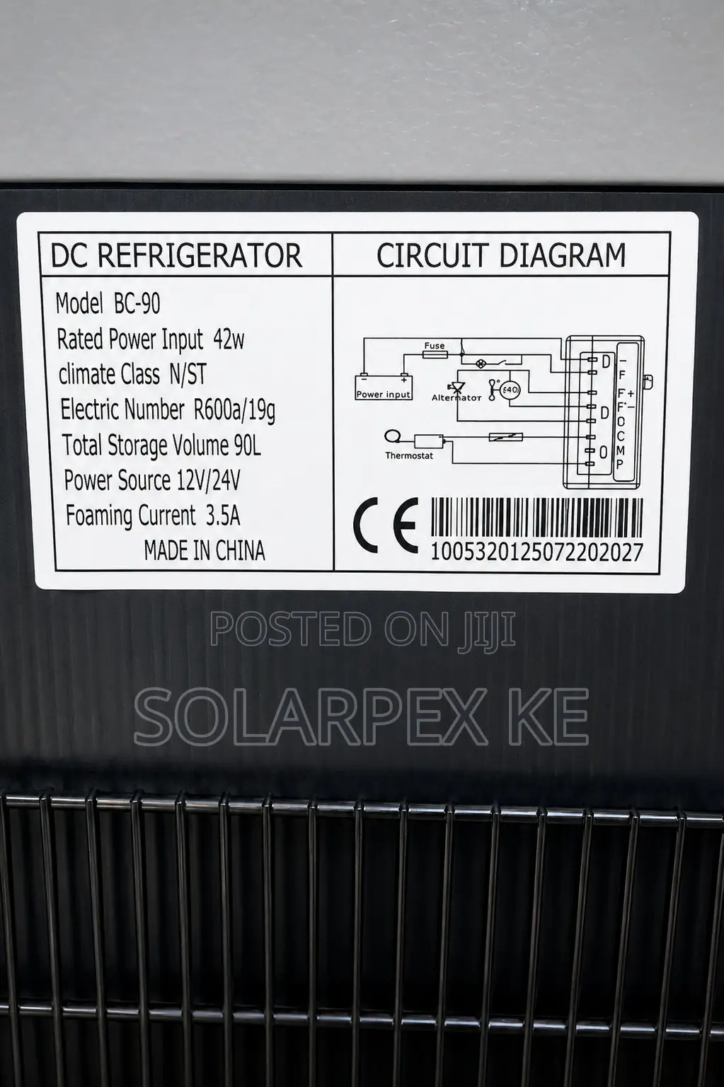 90L DC Solar Refrigerator 12/24 V