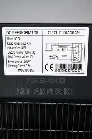 90L DC Solar Refrigerator 12/24 V