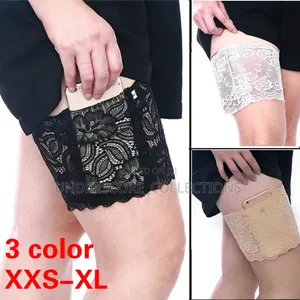 Black Elastic Anti-Chafing Thigh Bands