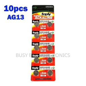 Toply 10pcs Ag13 Super Alkaline Batteries A76 Lr44 357a S76e G13 Coin