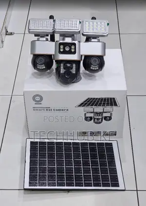 Outdoor 6MP 4G Solar Camera Three Lenses With Auto Tracking CCTV