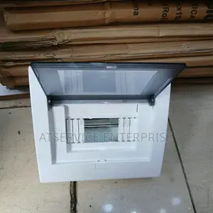 Circuit Breaker Distribution Box - Waterproof IP65, White Plastic,