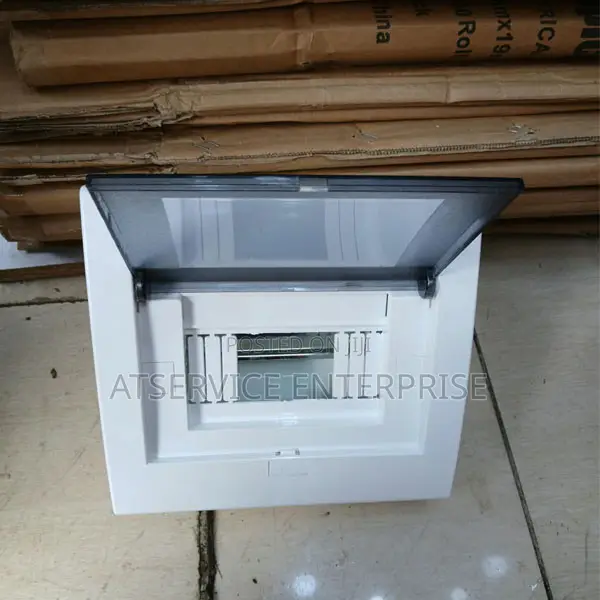 Circuit Breaker Distribution Box - Waterproof IP65, White Plastic,