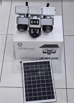 Solar Powered 4G V380 Pro 3 Lens Outdoor CCTV SimCard Solar Security