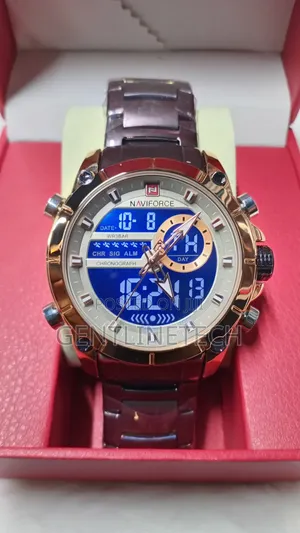 NaviForce Chronograph Men's Watch(brown)