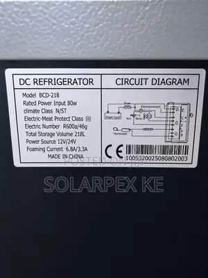 218L Dc Solar Refrigerator 12/24v