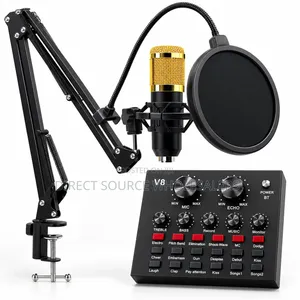 BM800 Condenser Microphone + V8 Sound Card Full Set