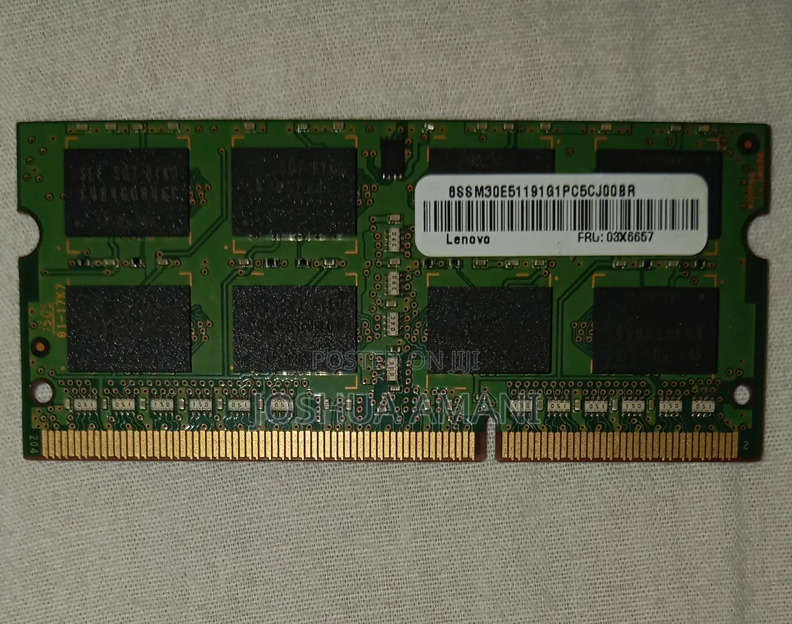 Selling a Samsung 8GB Laptop RAM Module.