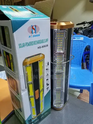 Hi Sheen Solar-Powered Rechargeable Lamp (Model: HS-8062B).