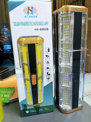 Hi Sheen Solar-Powered Rechargeable Lamp (Model: HS-8062B).